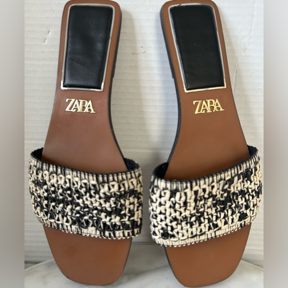 ZARA WOVEN SANDALS SIZE 40/9.5 - Picture 3 of 8